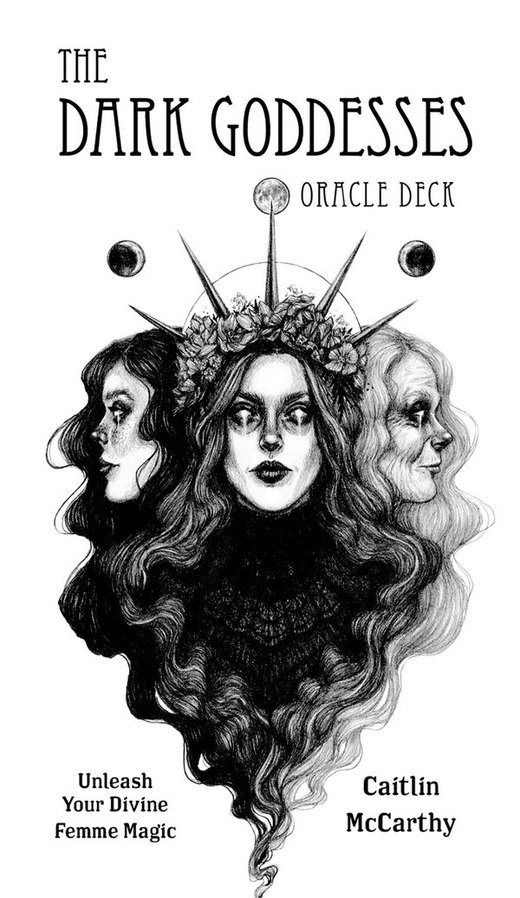 The Dark Goddesses Oracle Deck box and cards